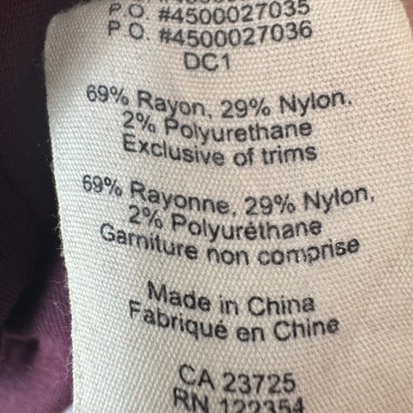 Aritzia Wilfred Long Sleeve Dress Burgundy - Picture 7 of 8